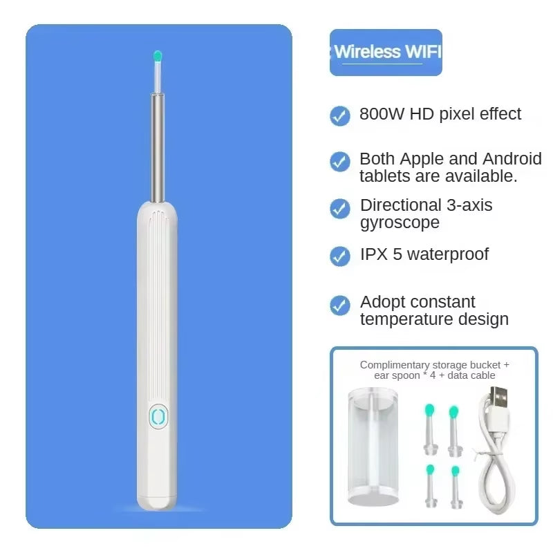 Wireless Wi-Fi Visual Ear Cleaner